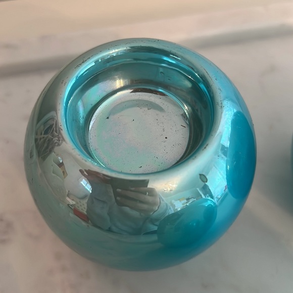 Home Decor Blue Candle Holders - Picture 5 of 9